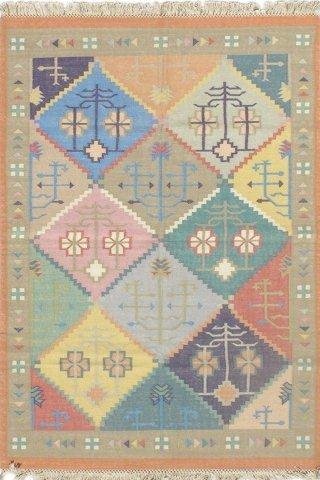Multicolor Wool 120x180 CM   (4'X6') Rug