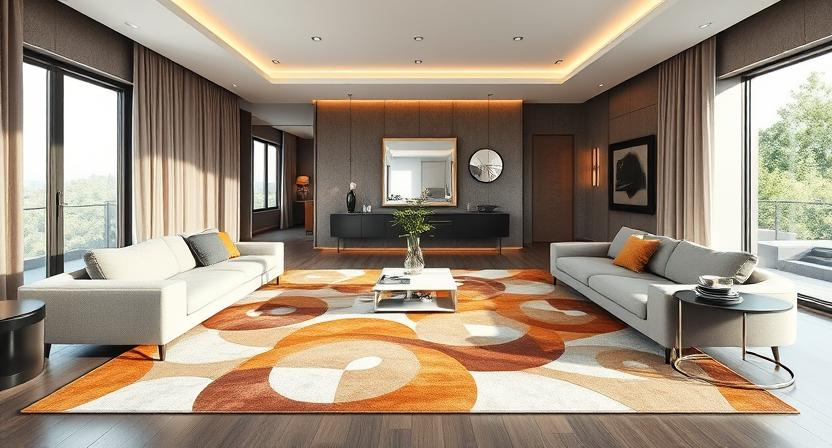 residential-project-abstract-design-rug-lying-in-big-